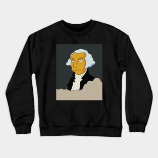 Torn George Washington Painting Crewneck Sweatshirt